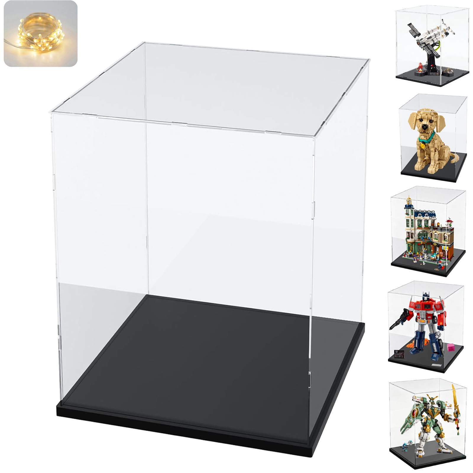 モエシャンドン ゴールデングリマー LEDスタンド ディスプレイ ショーケース Amazon.com: 3mm Clear Acrylic Display Case for Lego Golden